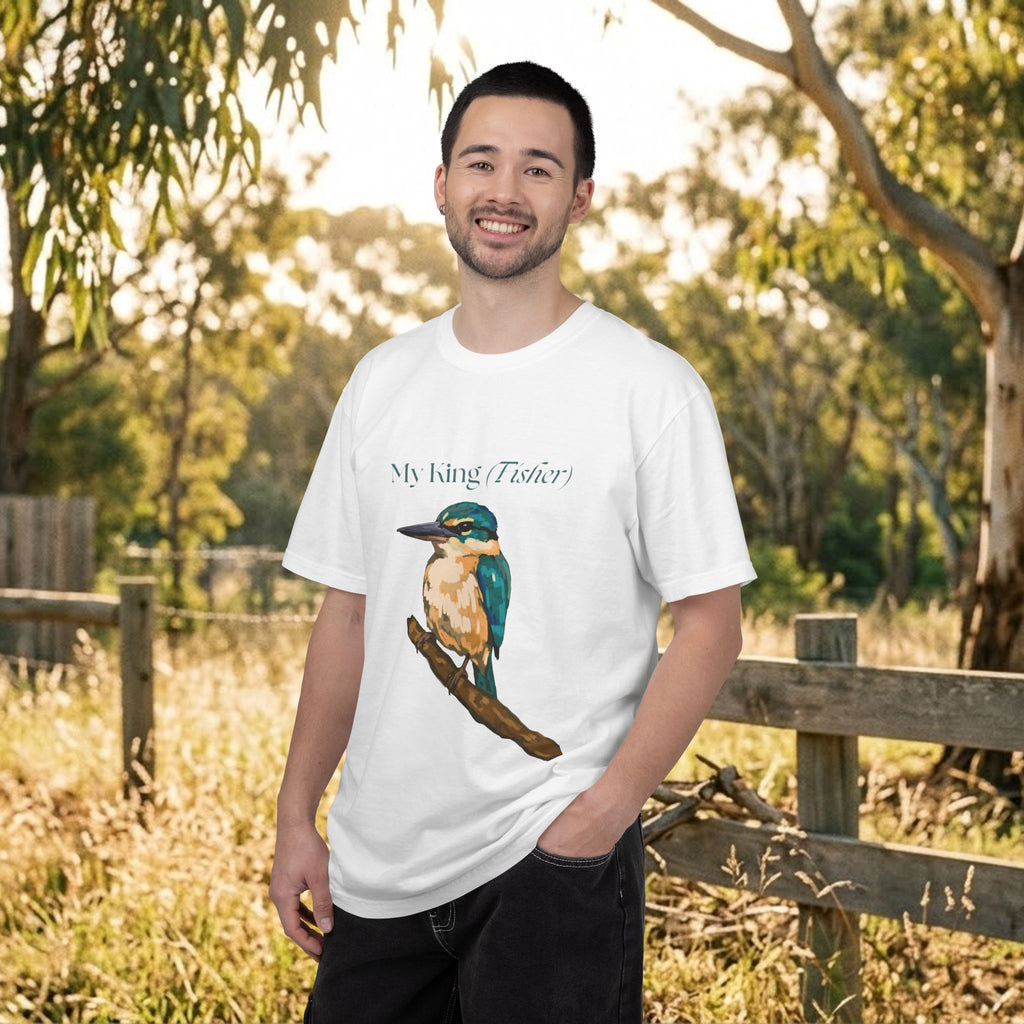 My King Fisher kingfisher tee colour option – unisex bird lover shirt