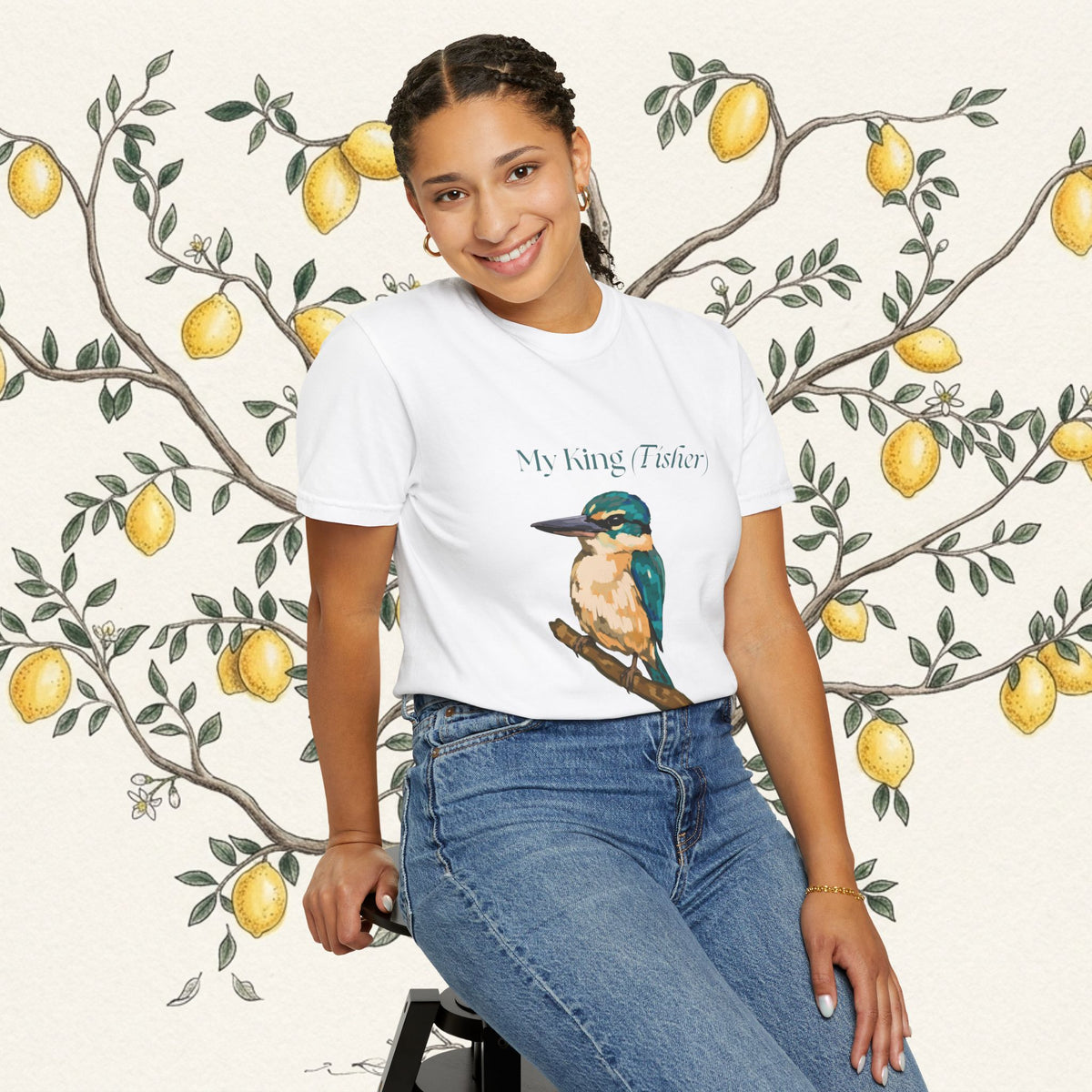 My King Fisher t-shirt – kingfisher bird illustration, unisex fit