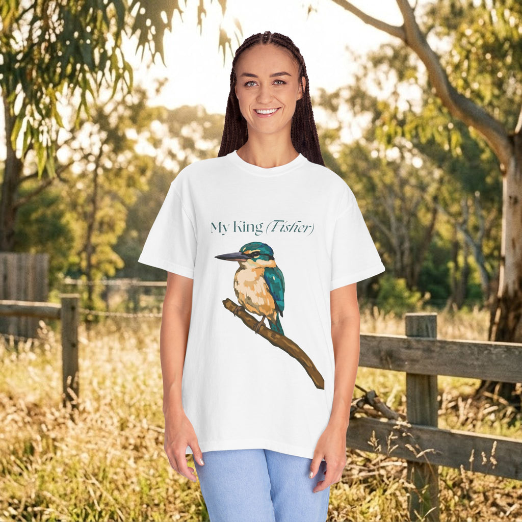 My King Fisher graphic t-shirt – kingfisher bird design, short sleeve