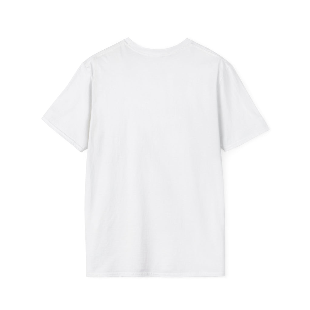 White crew-neck T-shirt, plain back view