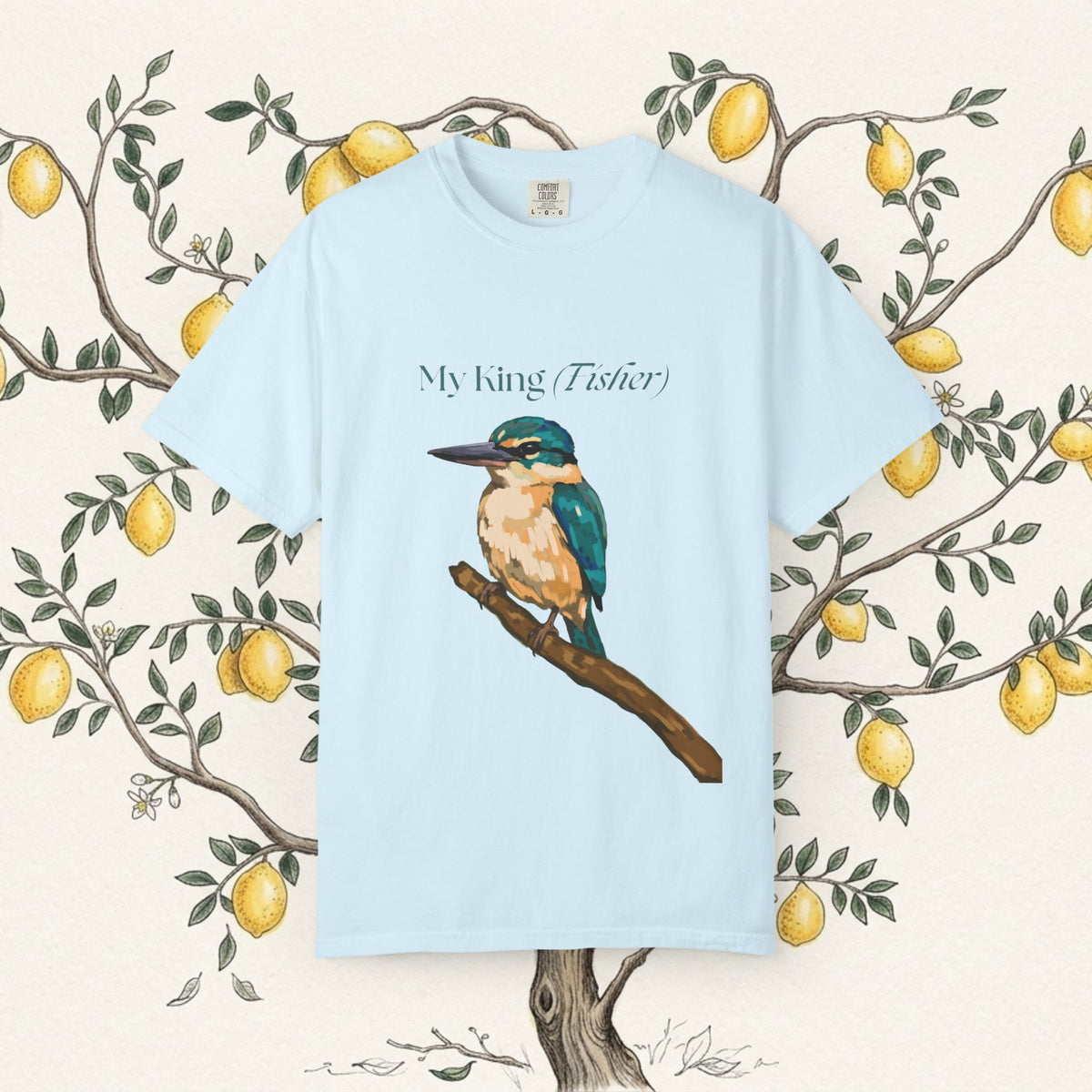 My King Fisher birdwatching t-shirt, relaxed unisex fit