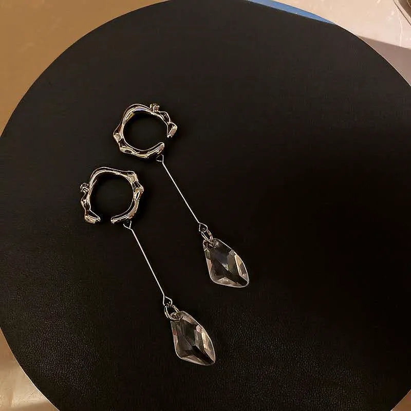 Faux gem tassel drop earrings by Kat&Co.