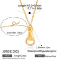 Gold layered zircon necklace by Kat&Co.