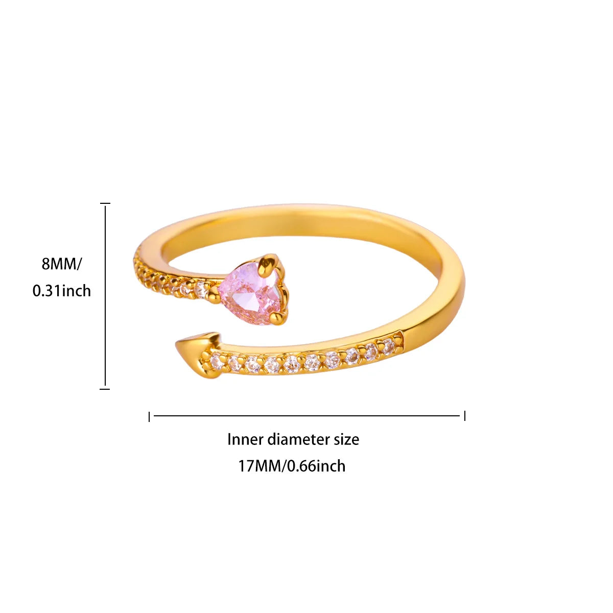 Dainty zircon stacking ring by Kat&Co.