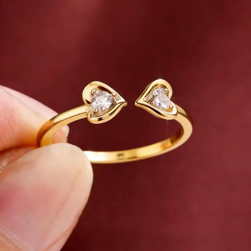Dainty zircon stacking ring by Kat&Co.