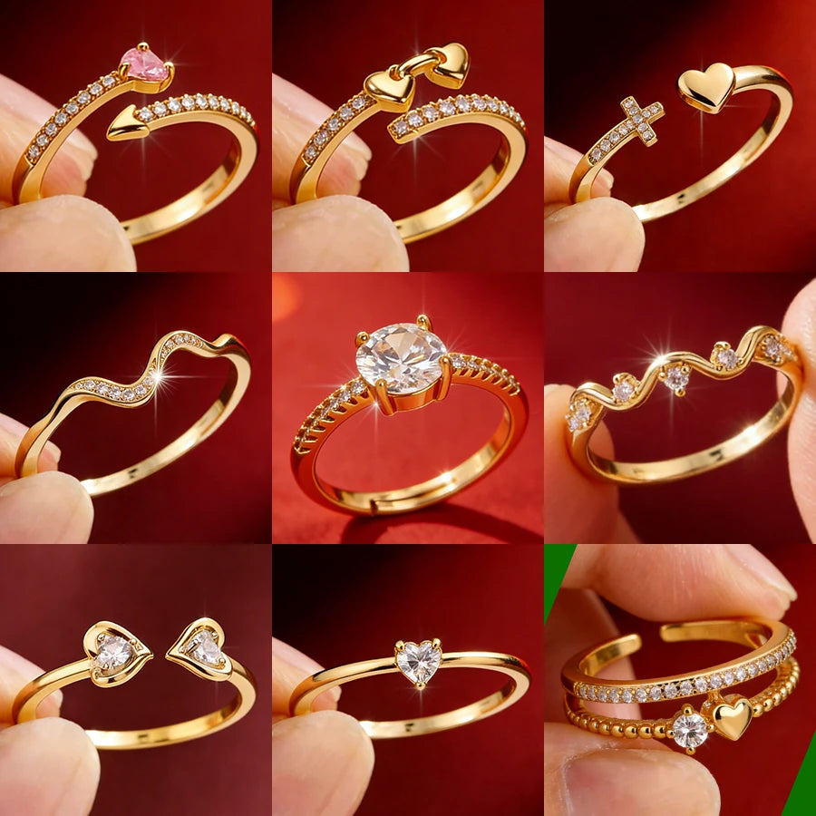 Dainty zircon stacking ring by Kat&Co.