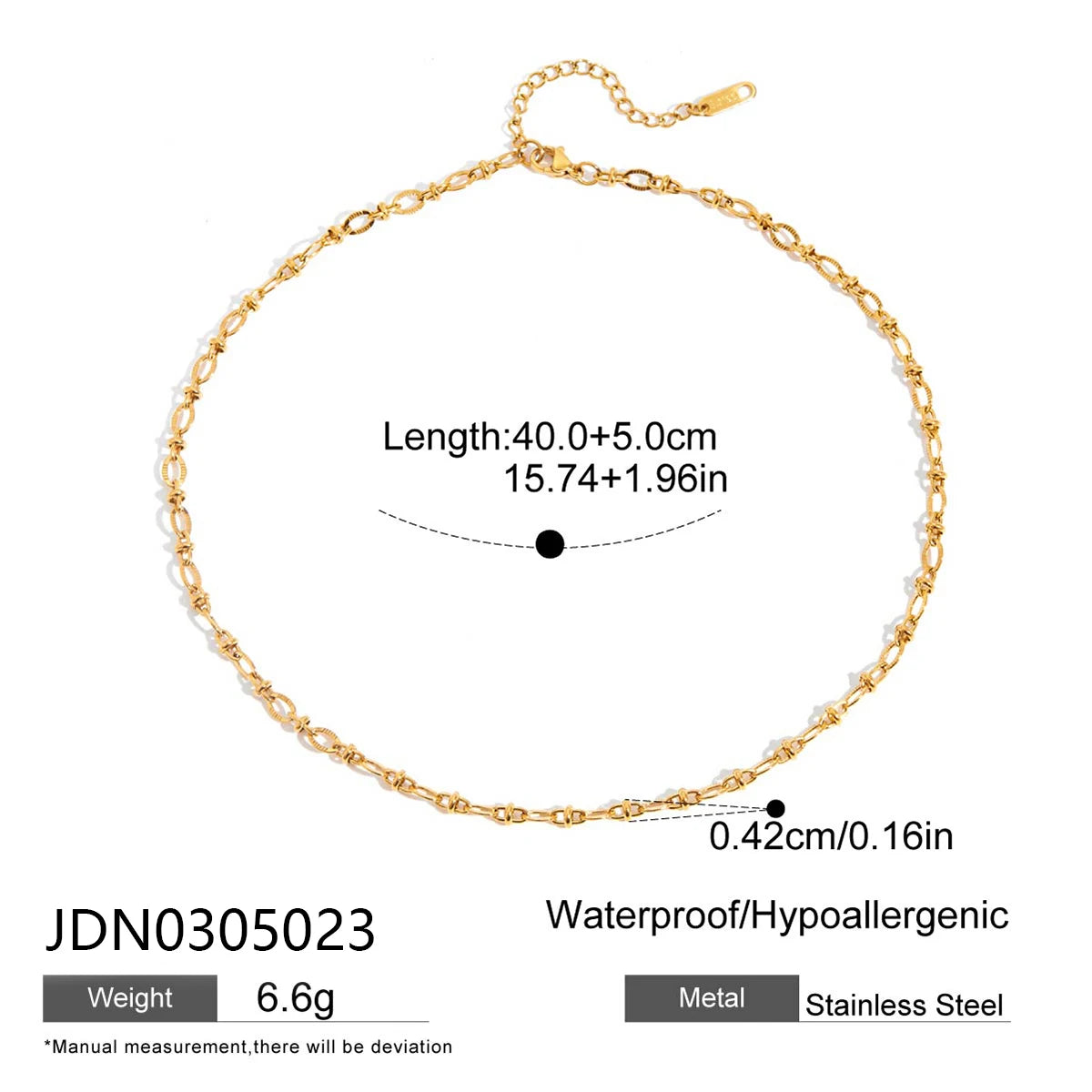 Gold layered zircon necklace by Kat&Co.