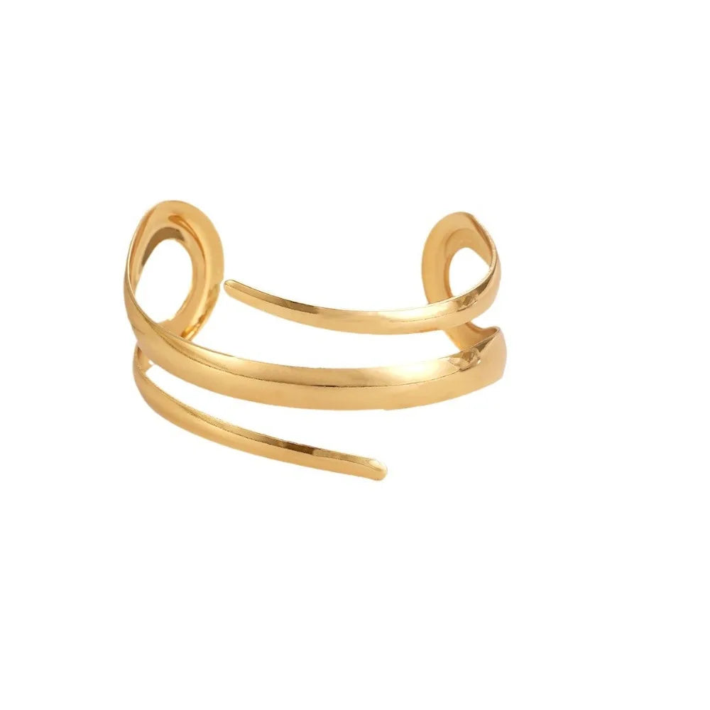 Chunky geometric bracelet and ring set by Kat&Co.