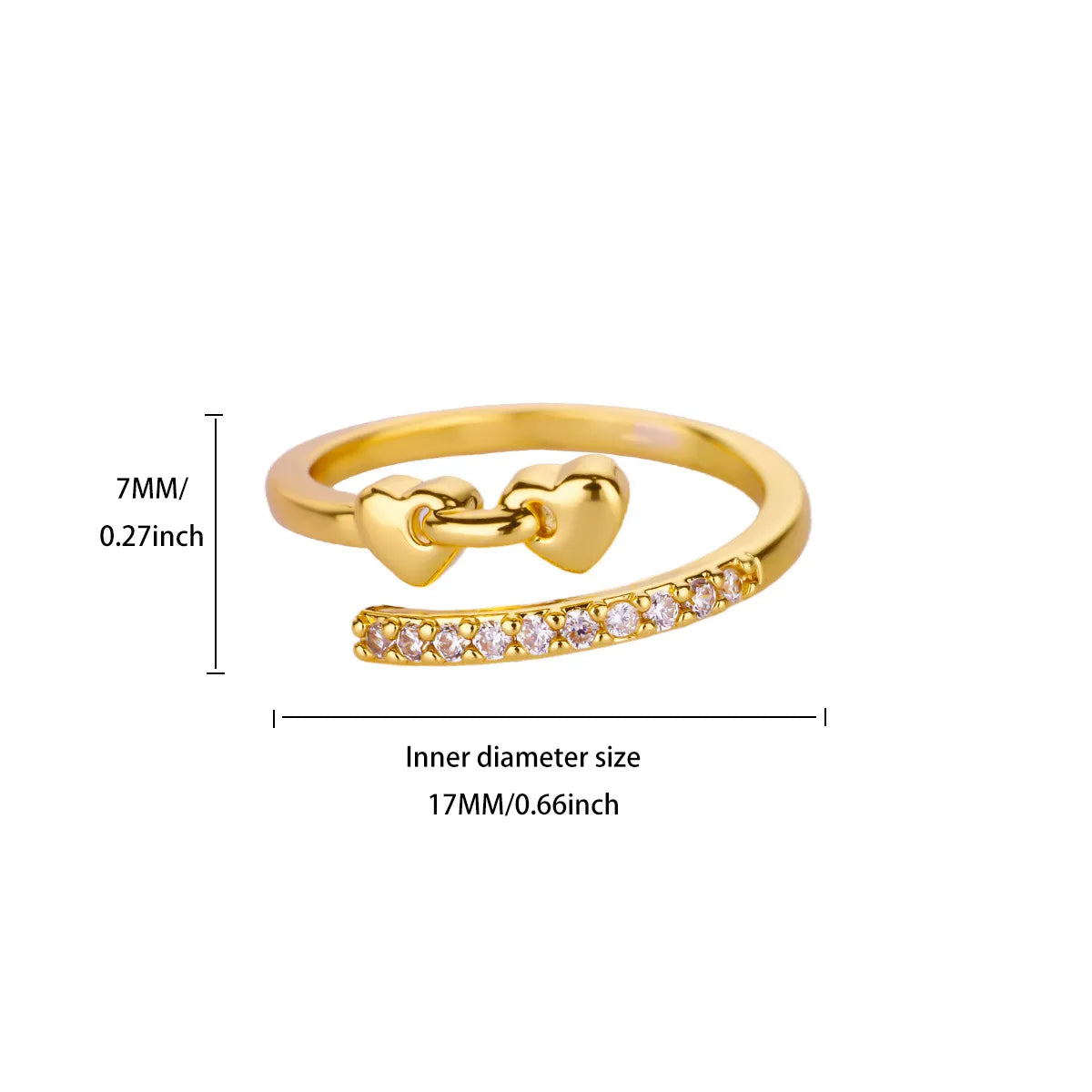 Dainty zircon stacking ring by Kat&Co.