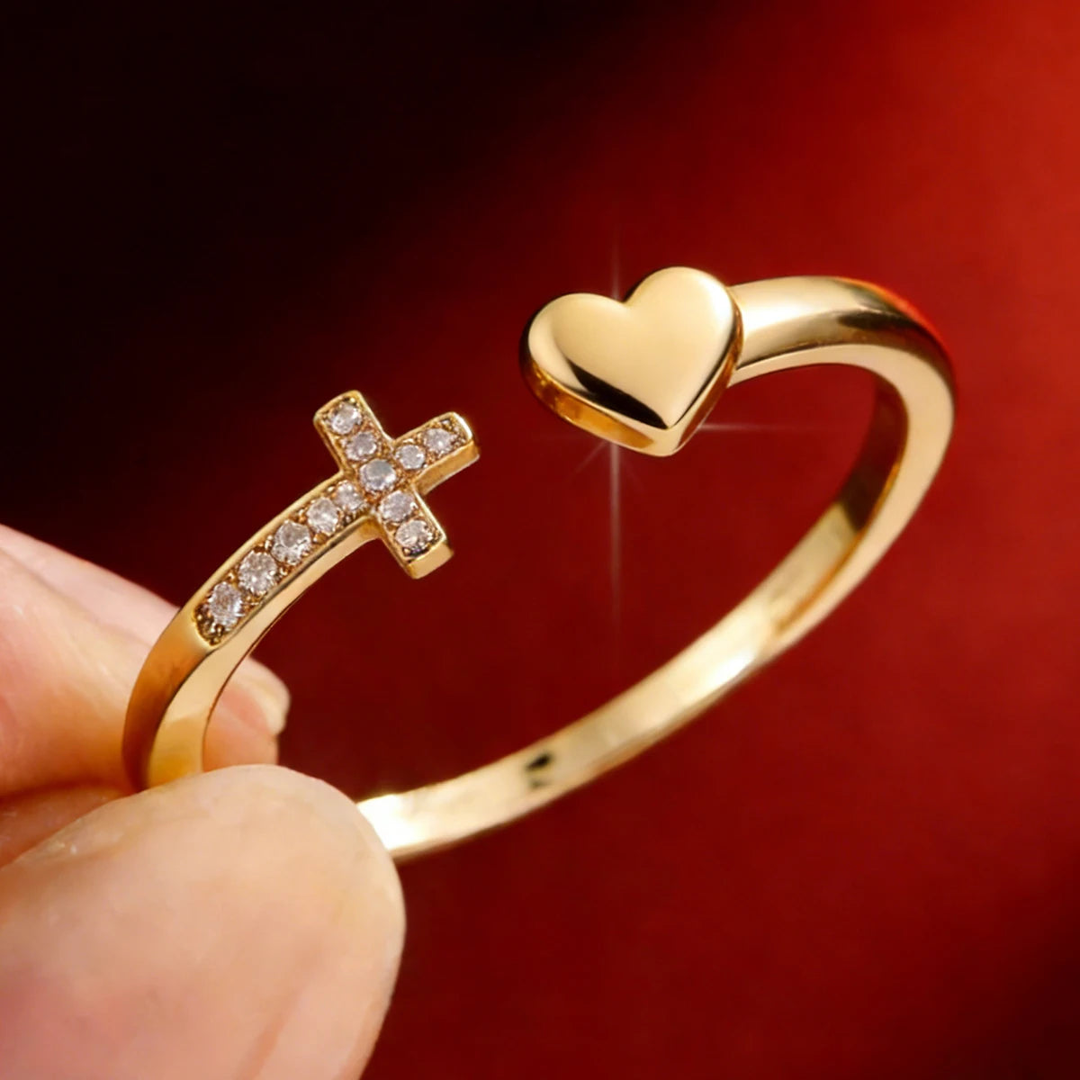 Dainty zircon stacking ring by Kat&Co.