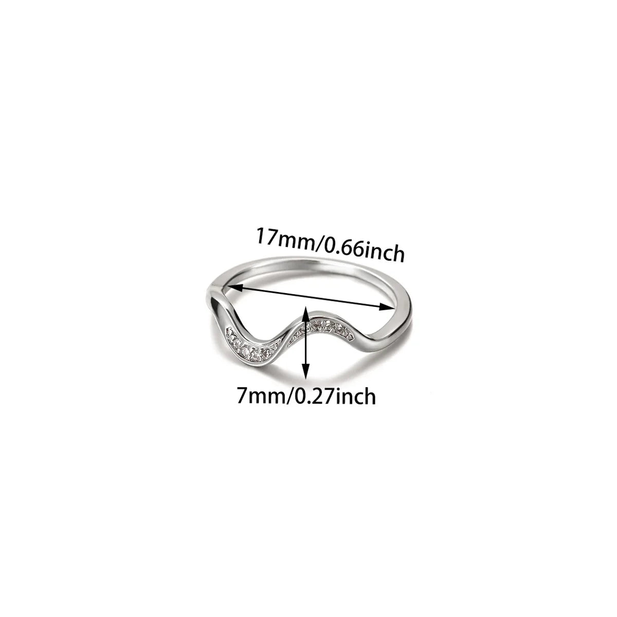 Dainty zircon stacking ring by Kat&Co.