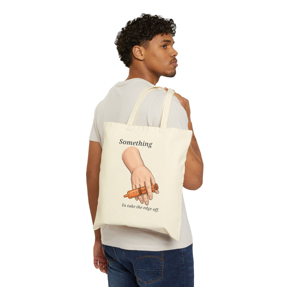 Something to take the edge off Illustration Tote